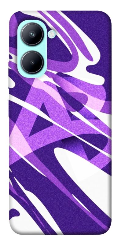 Чехол itsPrint Purple Abstract для Realme C33, паттерн, купить оптом с доставкой