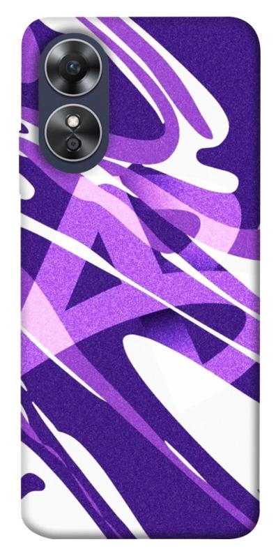 Чехол itsPrint Purple Abstract для Oppo A17, паттерн, купить оптом с доставкой