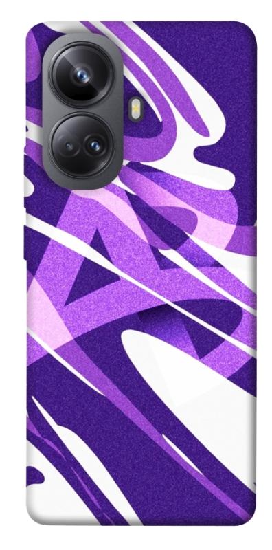Чехол itsPrint Purple Abstract для Realme 10 Pro+, паттерн, купить оптом с доставкой