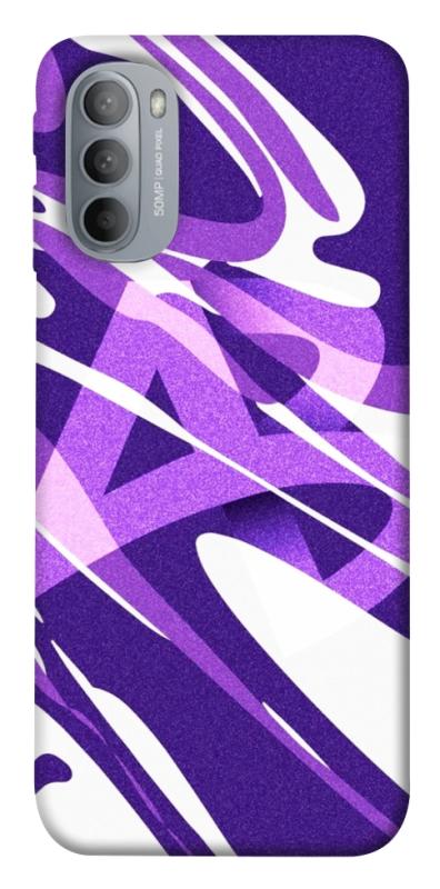 Чехол itsPrint Purple Abstract для Motorola Moto G31, паттерн, купить оптом с доставкой