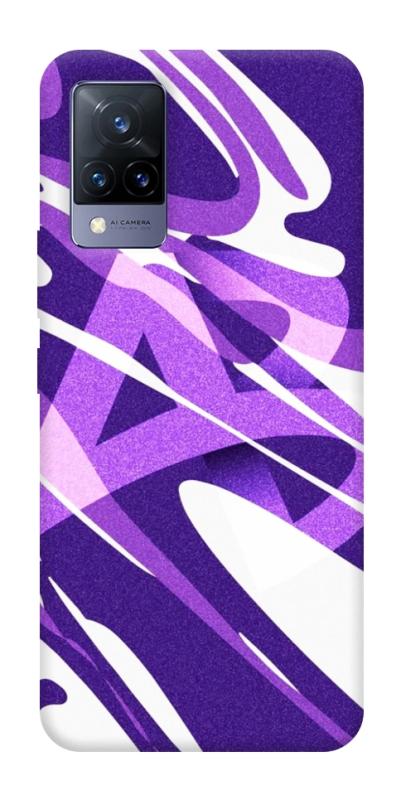 Чохол itsPrint Purple Abstract для Vivo V21, паттерн, купити оптом з доставкою
