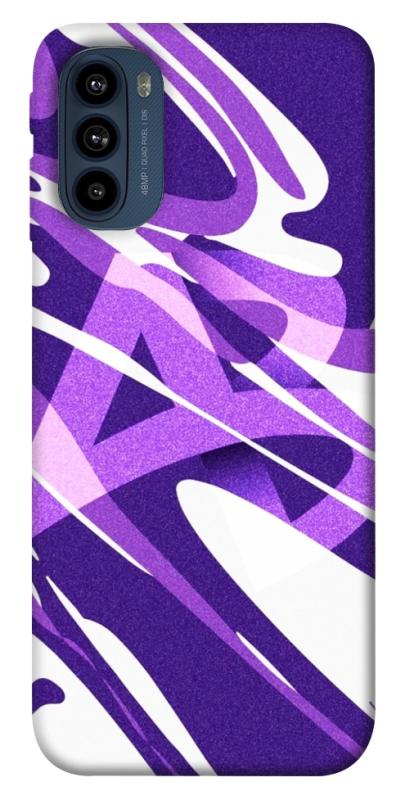 Чехол itsPrint Purple Abstract для Motorola Moto G41, паттерн, купить оптом с доставкой