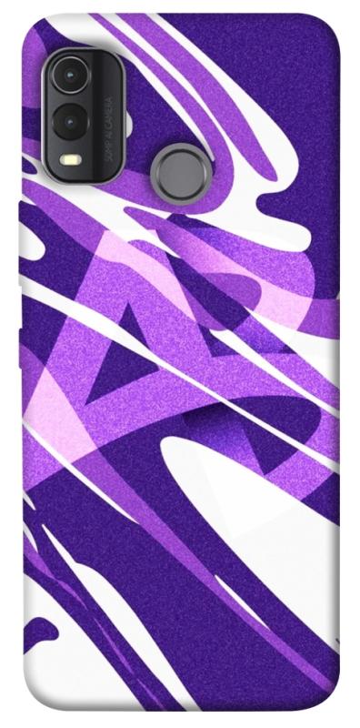 Чехол itsPrint Purple Abstract для Nokia G11 Plus, паттерн, купить оптом с доставкой