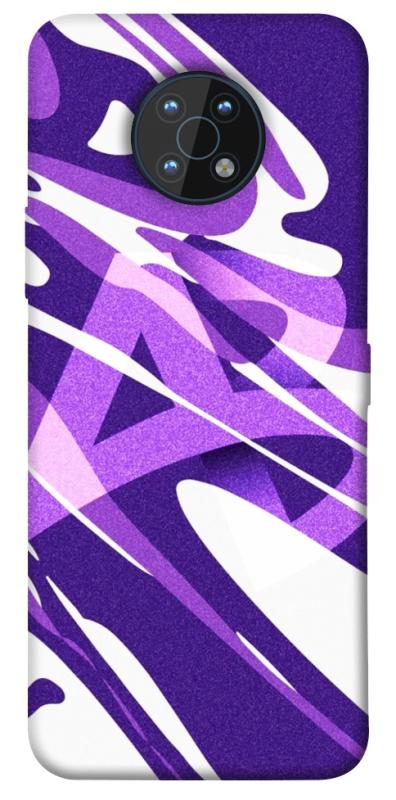 Чехол itsPrint Purple Abstract для Nokia G50, паттерн, купить оптом с доставкой