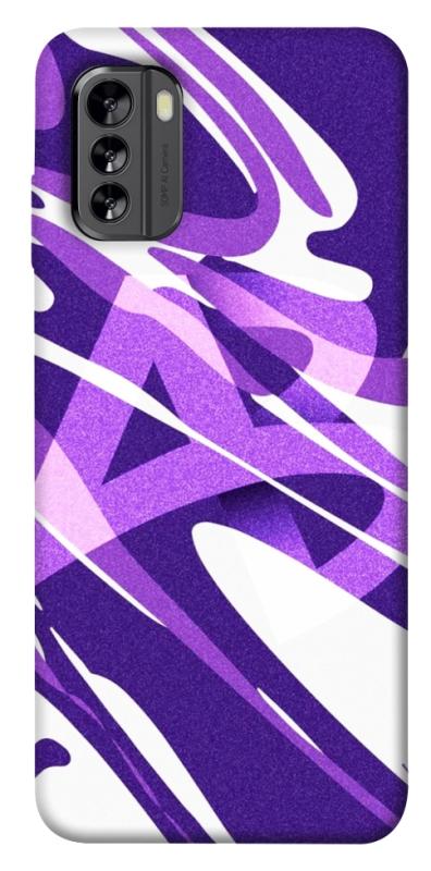 Чехол itsPrint Purple Abstract для Nokia G60, паттерн, купить оптом с доставкой