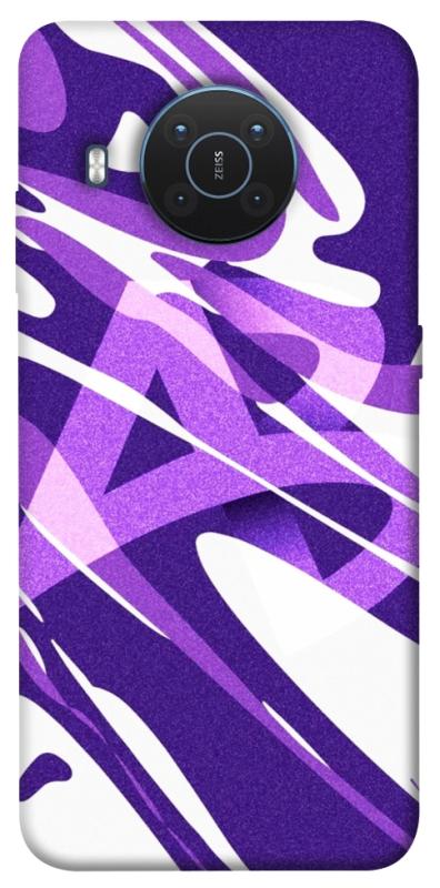Чехол itsPrint Purple Abstract для Nokia X10 / X20, паттерн, купить оптом с доставкой