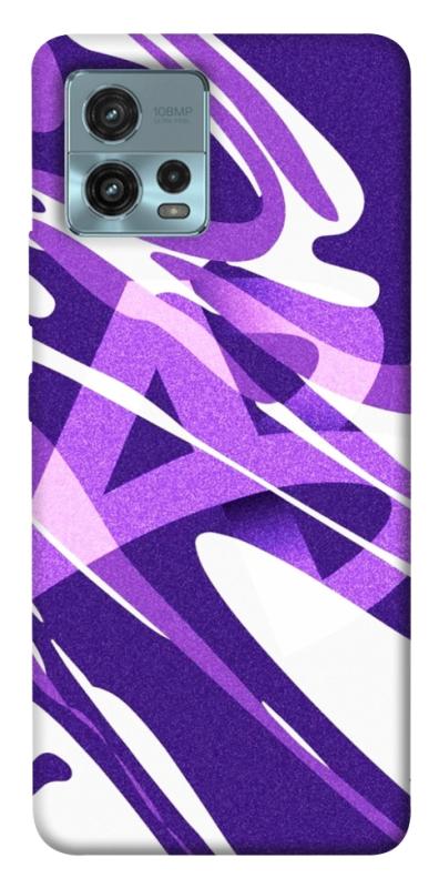 Чехол itsPrint Purple Abstract для Motorola Moto G72, паттерн, купить оптом с доставкой