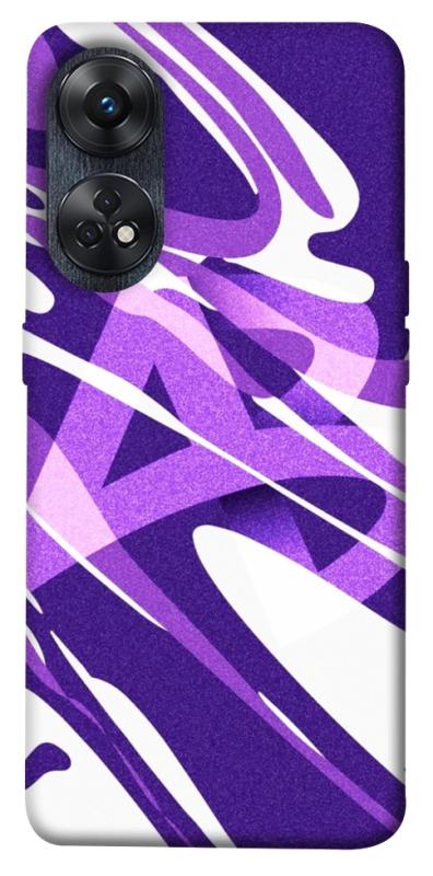 Чехол itsPrint Purple Abstract для Oppo Reno 8 T 4G, паттерн, купить оптом с доставкой