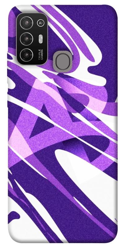 Чехол itsPrint Purple Abstract для ZTE Blade A52, паттерн, купить оптом с доставкой