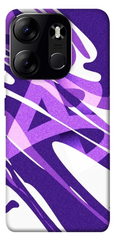 Чехол itsPrint Purple Abstract для Tecno Spark Go 2023, паттерн, купить оптом с доставкой