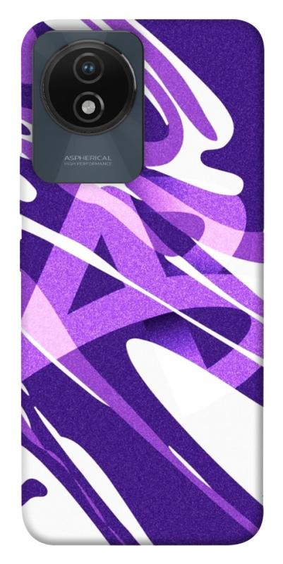 Чехол itsPrint Purple Abstract для Vivo Y02, паттерн, купить оптом с доставкой