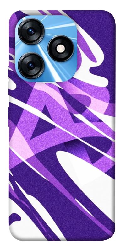 Чехол itsPrint Purple Abstract для TECNO Spark 10 Pro, паттерн, купить оптом с доставкой