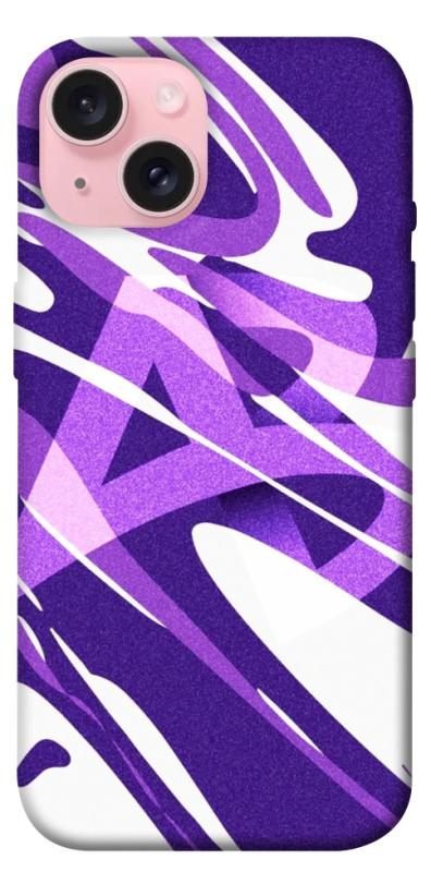 Чехол itsPrint Purple Abstract для Apple iPhone 15 (6.1"), паттерн, купить оптом с доставкой