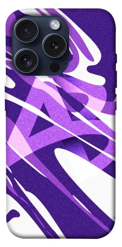 Чехол itsPrint Purple Abstract для Apple iPhone 15 Pro (6.1"), паттерн, купить оптом с доставкой