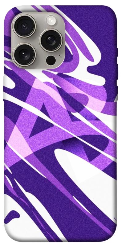 Чехол itsPrint Purple Abstract для Apple iPhone 15 Pro Max (6.7"), паттерн, купить оптом с доставкой