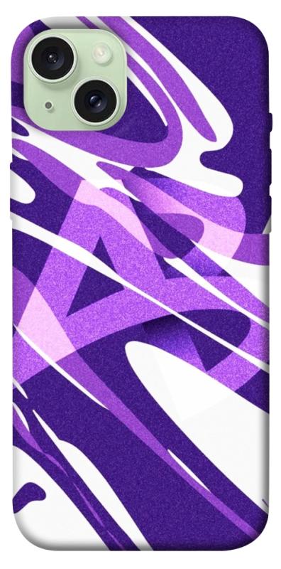 Чехол itsPrint Purple Abstract для Apple iPhone 15 Plus (6.7"), паттерн, купить оптом с доставкой