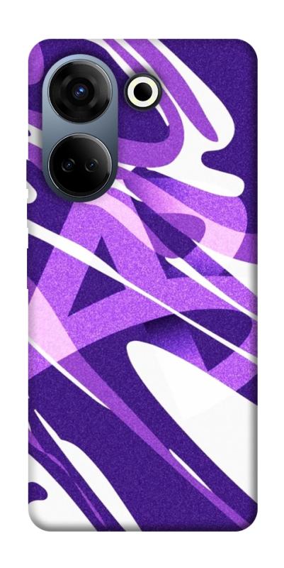 Чехол itsPrint Purple Abstract для TECNO Camon 20 Pro (CK7n), паттерн, купить оптом с доставкой