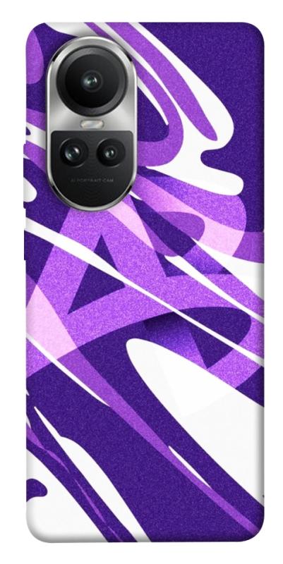 Чехол itsPrint Purple Abstract для Oppo Reno 10, паттерн, купить оптом с доставкой