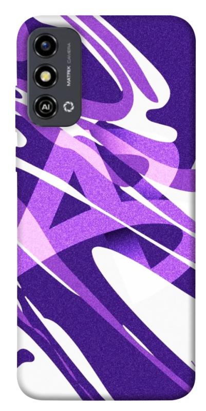Чохол itsPrint Purple Abstract для ZTE Blade A53, паттерн, купити оптом з доставкою