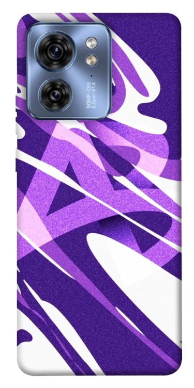 Чехол itsPrint Purple Abstract для Motorola Edge 40, паттерн, купить оптом с доставкой