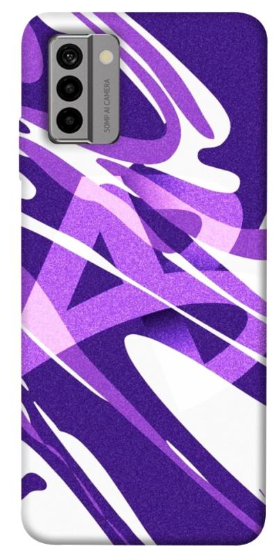 Чехол itsPrint Purple Abstract для Nokia G22, паттерн, купить оптом с доставкой