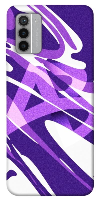 Чехол itsPrint Purple Abstract для Nokia G42, паттерн, купить оптом с доставкой