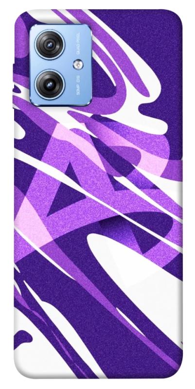 Чохол itsPrint Purple Abstract для Motorola Moto G84, паттерн, купити оптом з доставкою