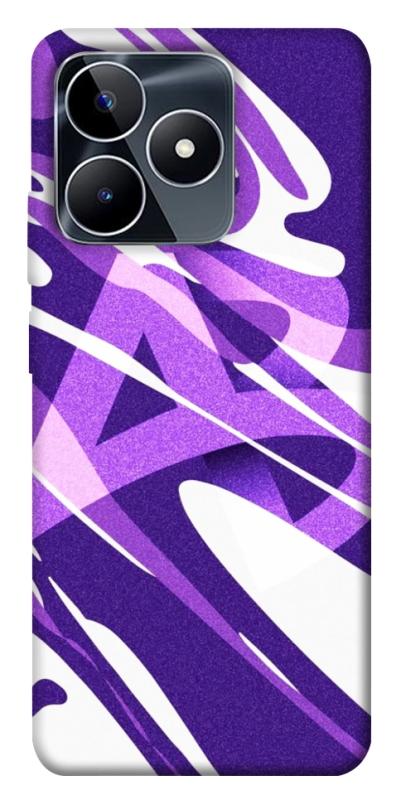 Чехол itsPrint Purple Abstract для Realme C53, паттерн, купить оптом с доставкой
