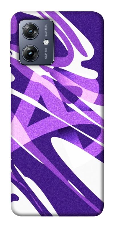 Чехол itsPrint Purple Abstract для Motorola Moto G54, паттерн, купить оптом с доставкой