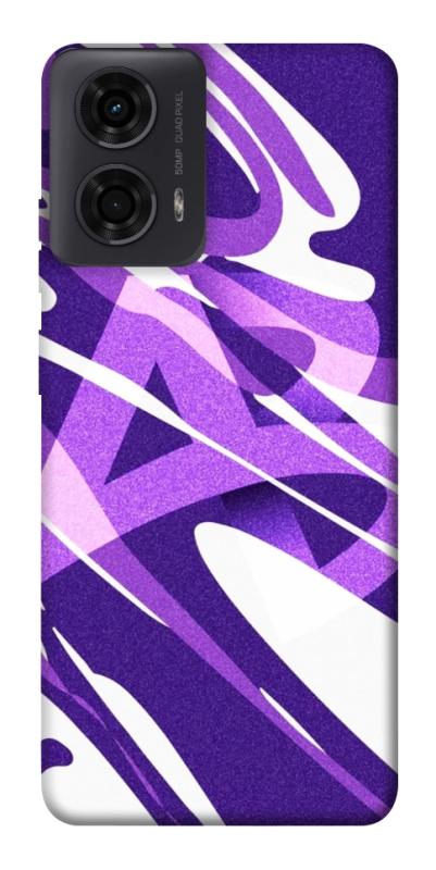Чехол itsPrint Purple Abstract для Motorola Moto G24, паттерн, купить оптом с доставкой