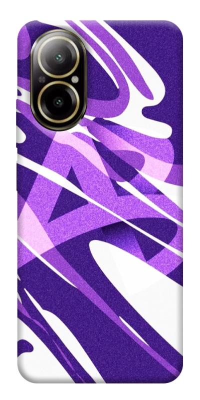 Чехол itsPrint Purple Abstract для Realme C67 4G, паттерн, купить оптом с доставкой
