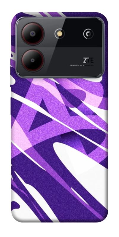 Чехол itsPrint Purple Abstract для ZTE Blade A54 4G, паттерн, купить оптом с доставкой