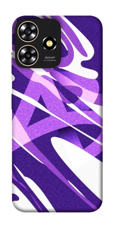 Чехол itsPrint Purple Abstract для ZTE Blade A73 4G, паттерн, купить оптом с доставкой