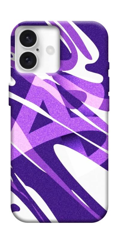 Чехол itsPrint Purple Abstract для Apple iPhone 16 (6.1"), паттерн, купить оптом с доставкой