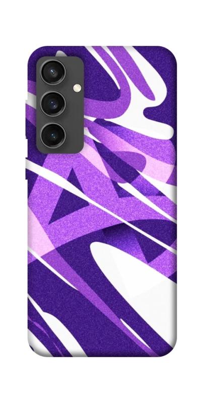 Чехол itsPrint Purple Abstract для Samsung Galaxy S24 FE, паттерн, купить оптом с доставкой