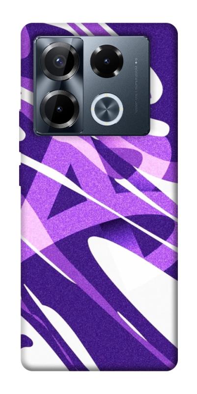 Чехол itsPrint Purple Abstract для Infinix Note 40 Pro 4G, паттерн, купить оптом с доставкой