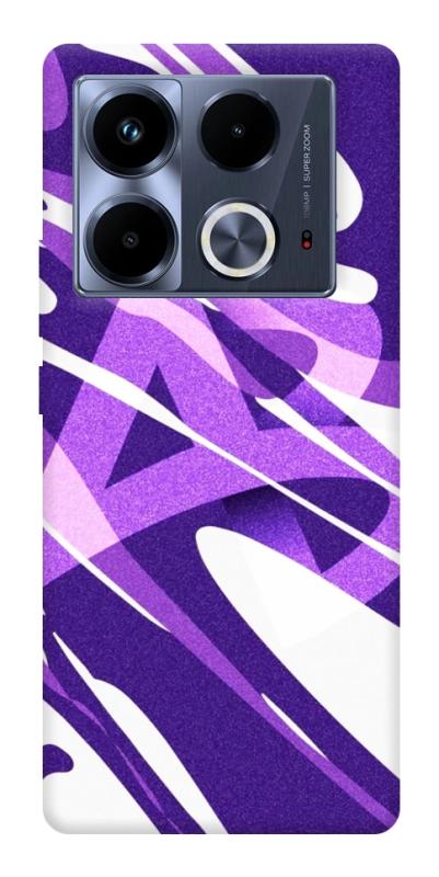 Чехол itsPrint Purple Abstract для Infinix Note 40 4G, паттерн, купить оптом с доставкой