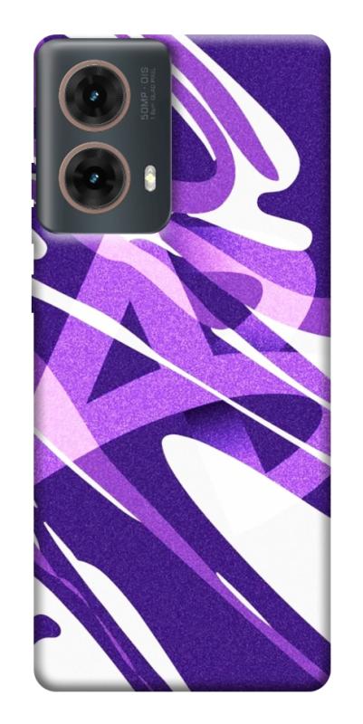 Чехол itsPrint Purple Abstract для Motorola Moto G85, паттерн, купить оптом с доставкой
