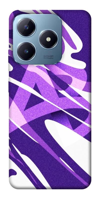 Чехол itsPrint Purple Abstract для Realme C63 4G, паттерн, купить оптом с доставкой