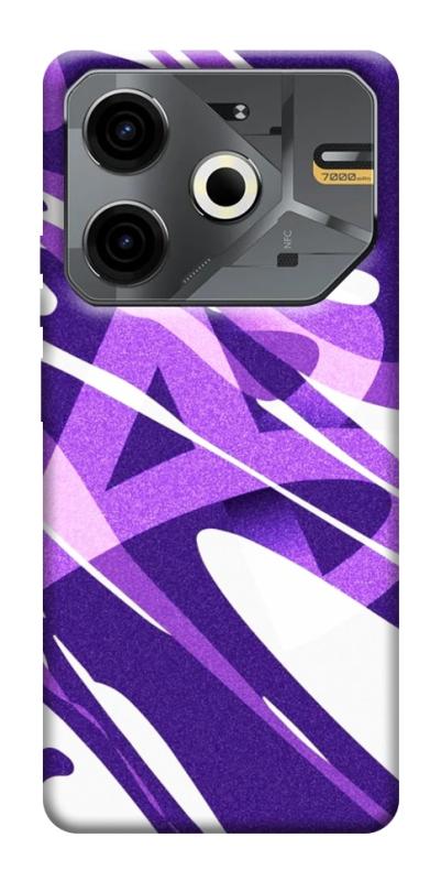 Чехол itsPrint Purple Abstract для TECNO Pova 6 Neo (LI6), паттерн, купить оптом с доставкой