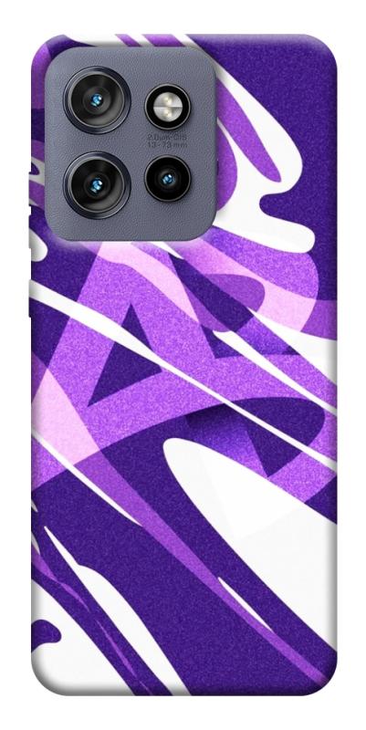 Чехол itsPrint Purple Abstract для Motorola Edge 50 Neo, паттерн, купить оптом с доставкой