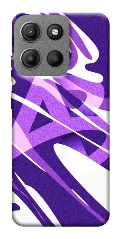 Чехол itsPrint Purple Abstract для Motorola Moto G15 4G, паттерн, купить оптом с доставкой