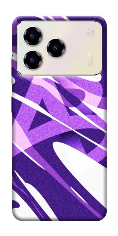 Чехол itsPrint Purple Abstract для ZTE Blade A76, паттерн, купить оптом с доставкой