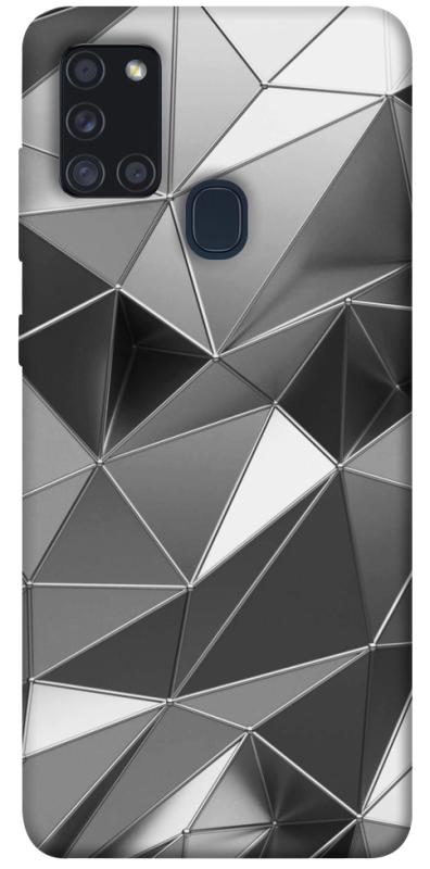 Чехол itsPrint Silver для Samsung Galaxy A21s, паттерн, купить оптом с доставкой