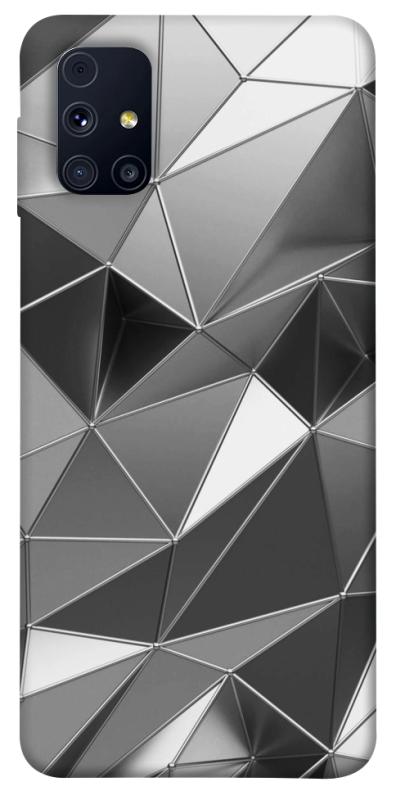 Чехол itsPrint Silver для Samsung Galaxy M31s, паттерн, купить оптом с доставкой