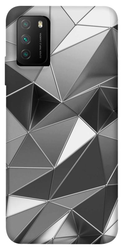 Чехол itsPrint Silver для Xiaomi Poco M3, паттерн, купить оптом с доставкой
