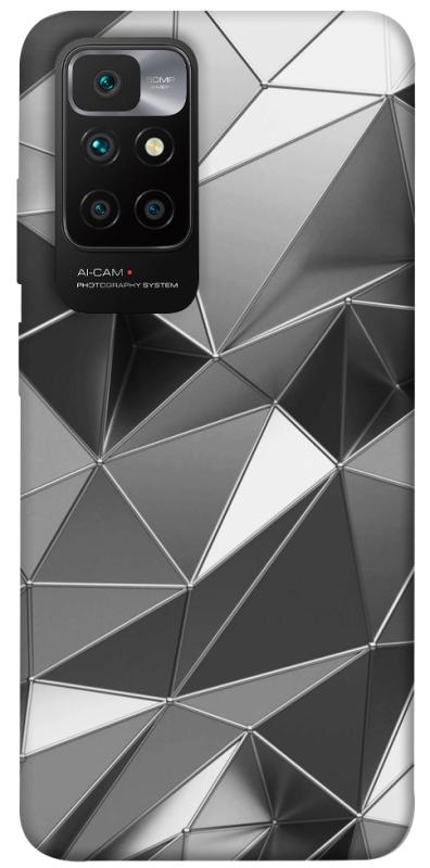 Чехол itsPrint Silver для Xiaomi Redmi 10, паттерн, купить оптом с доставкой