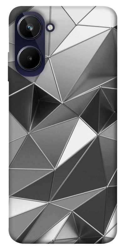Чехол itsPrint Silver для Realme 10 4G, паттерн, купить оптом с доставкой