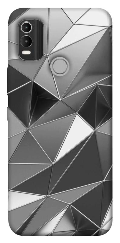 Чехол itsPrint Silver для Nokia C21 Plus, паттерн, купить оптом с доставкой