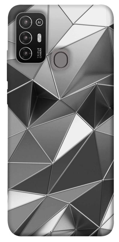 Чехол itsPrint Silver для ZTE Blade A52, паттерн, купить оптом с доставкой